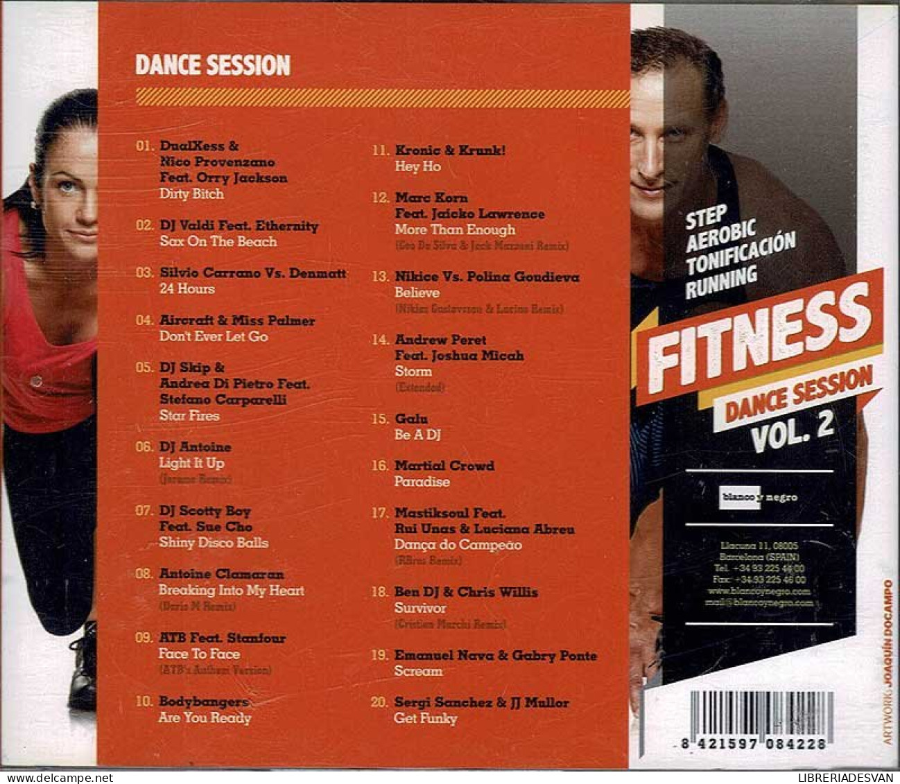 Fitness Dance Session Vol. 2. CD - Dance, Techno & House