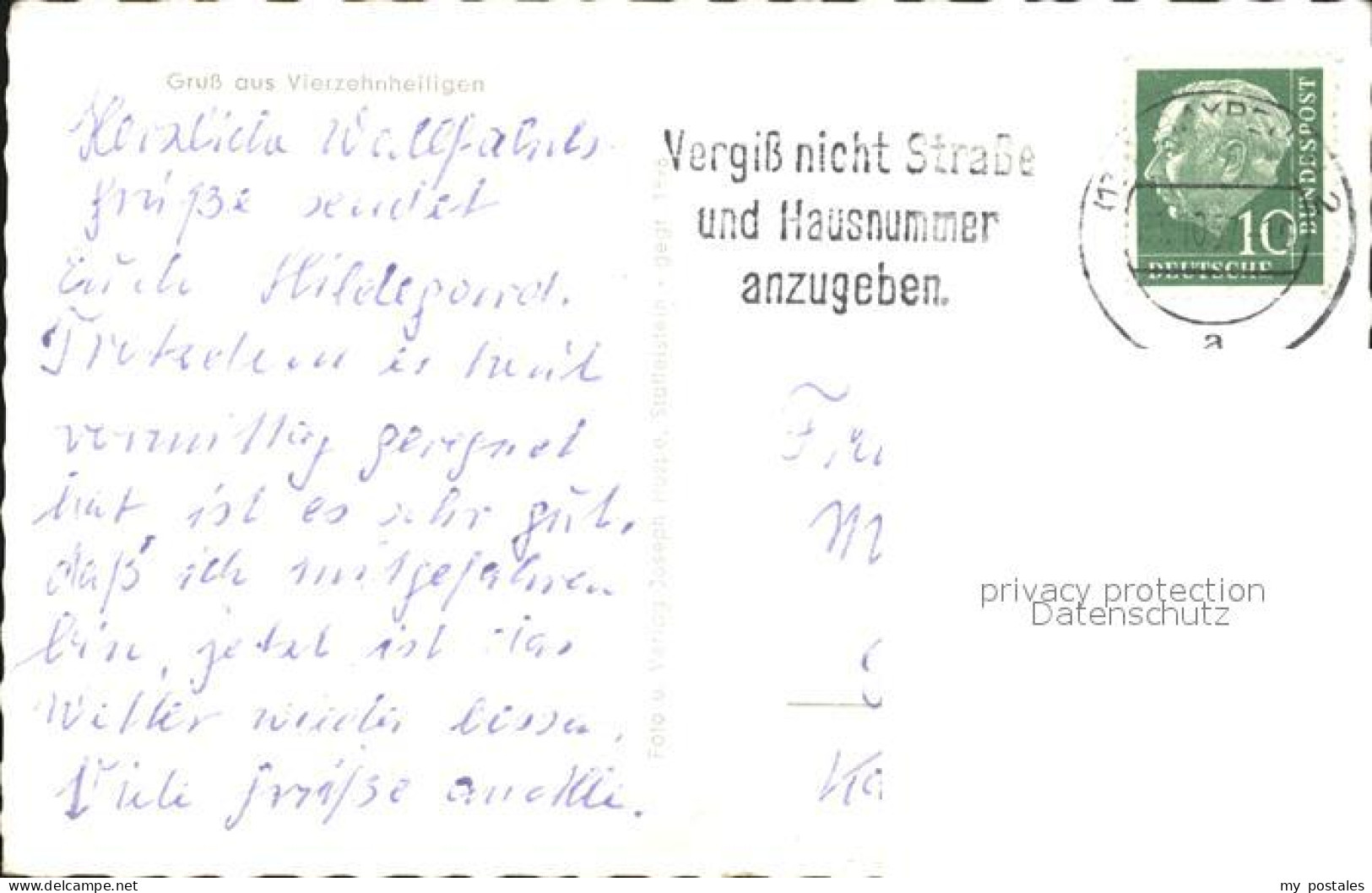 72445651 Vierzehnheiligen Wallfahrtskirche Briefschwalbe Vierzehnheiligen - Staffelstein