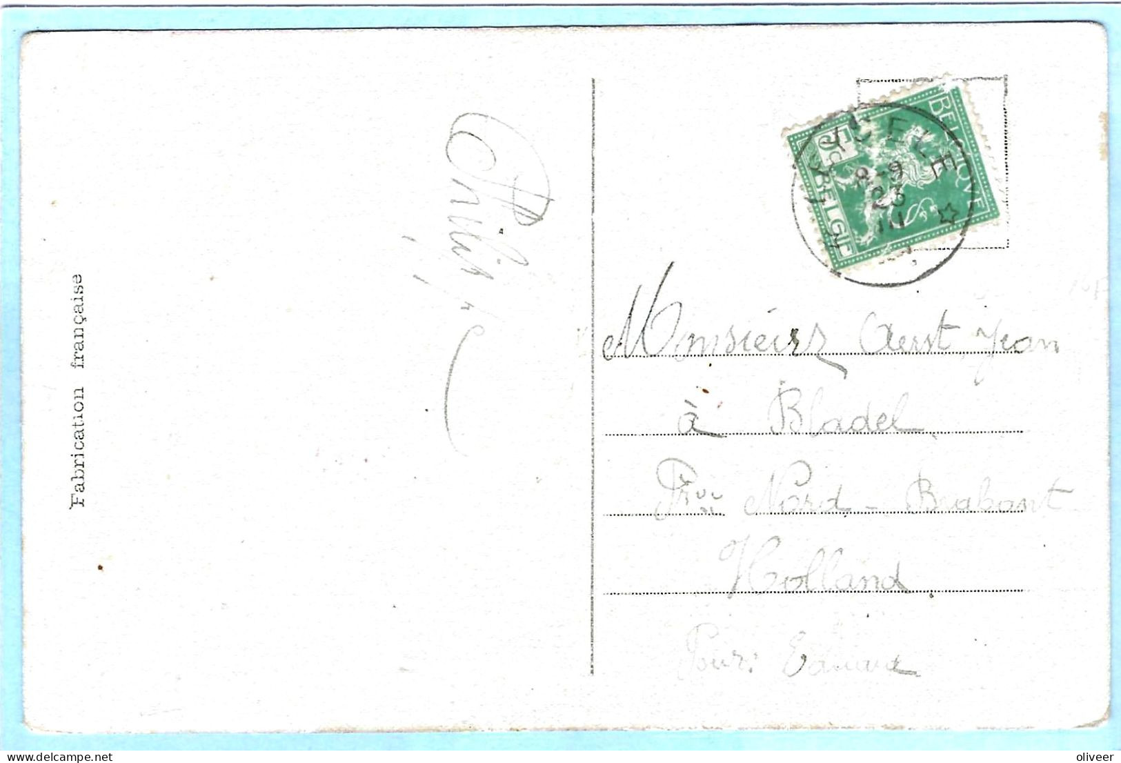 Postkaart Met Sterstempel LEYSELE - Postmarks With Stars