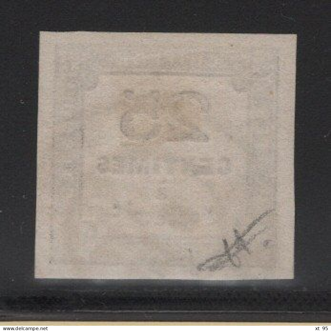 Taxe N°5 - 25c Noir Oblitere - TB - Cote 65€ - 1859-1959 Afgestempeld