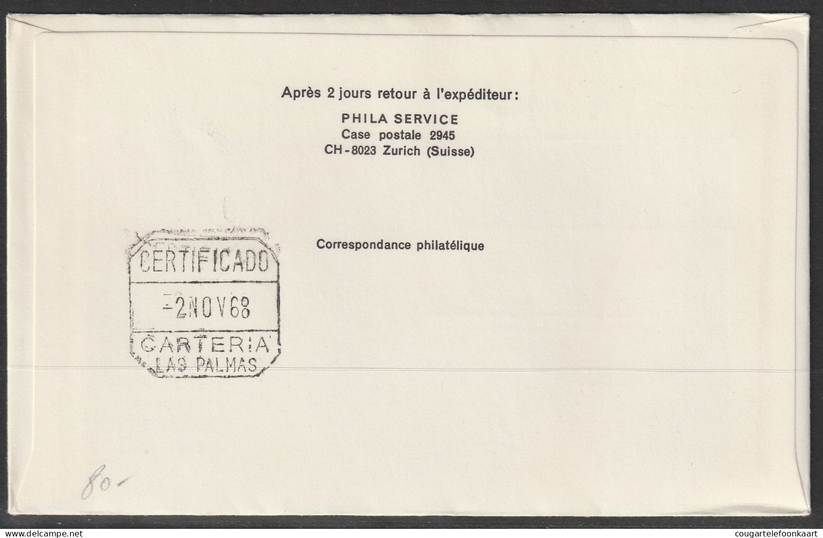 1968, Iberia, Erstflug, Liechtenstein - Las Palmas Spain - Aéreo