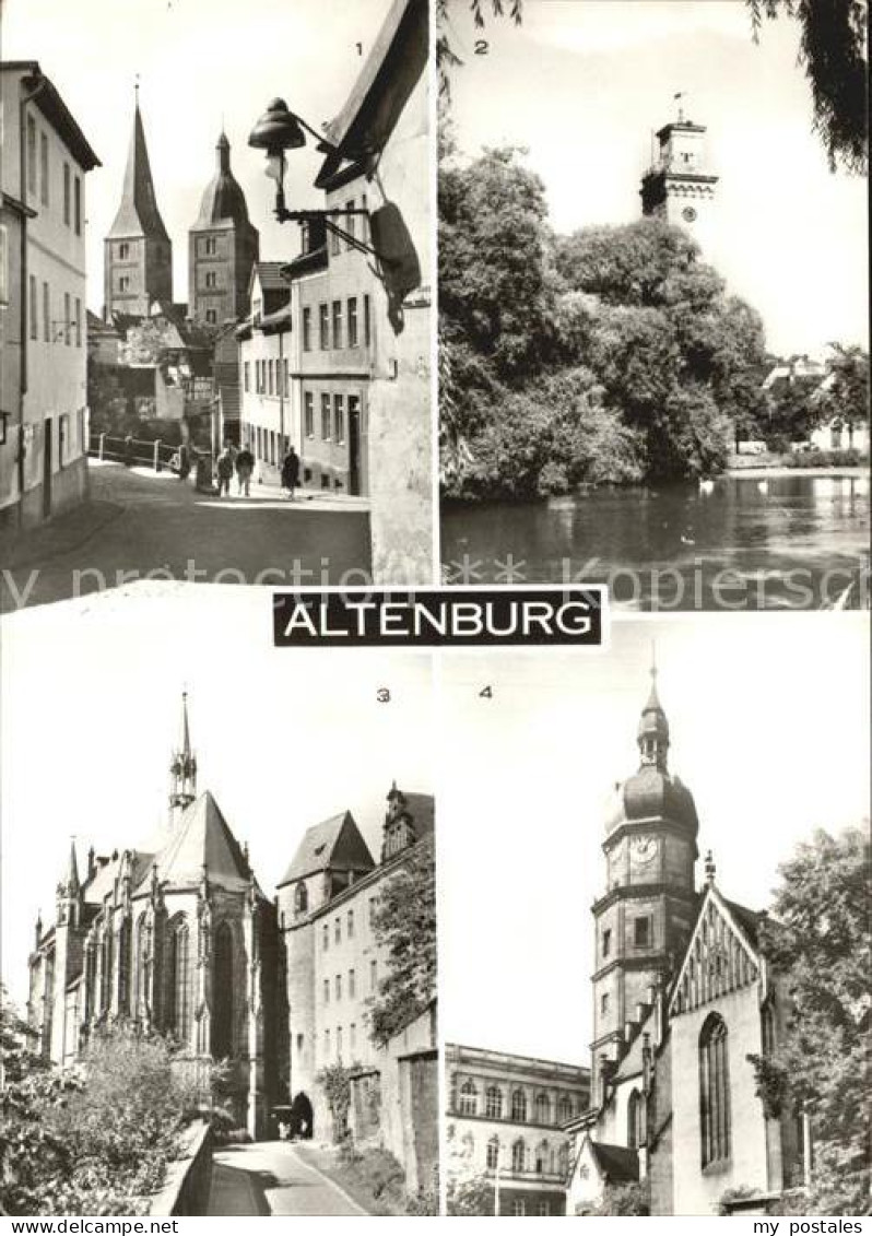 72445350 Altenburg Thueringen Rote Spitze Kleiner Teich Schlosskirche  Altenburg - Altenburg
