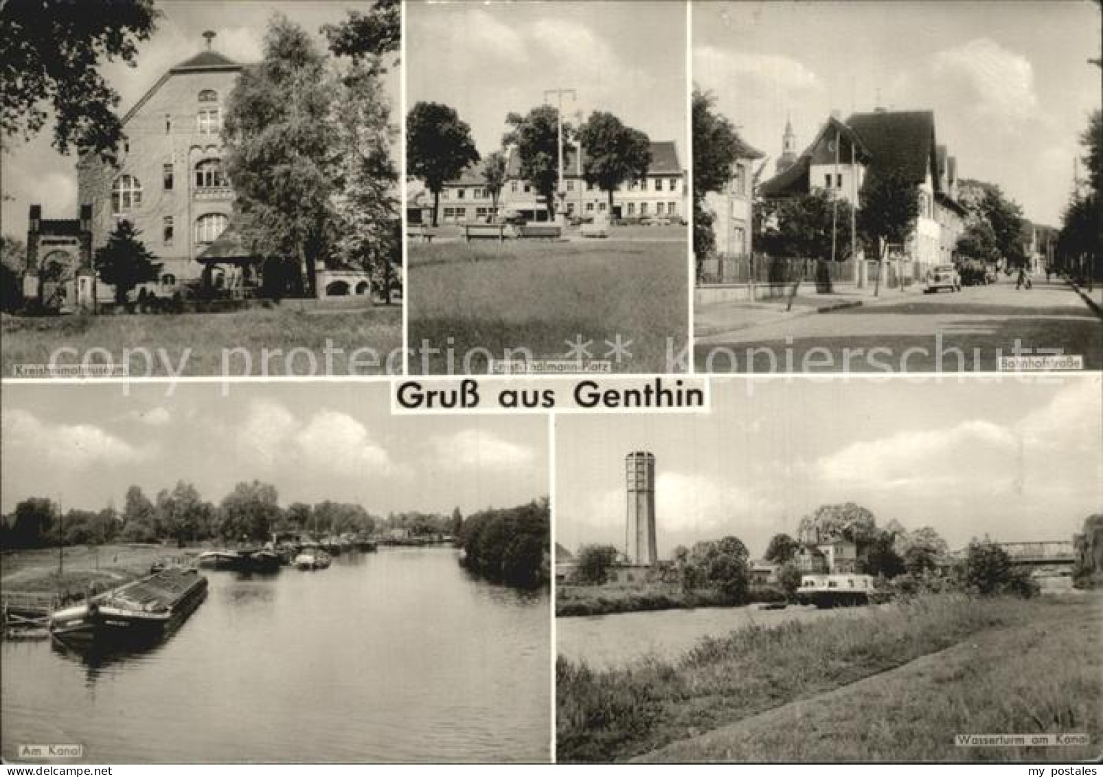 72444814 Genthin Museum Ernst Thaelmann Platz Bahnhofstrasse Wasserturm Kanal Fr - Genthin