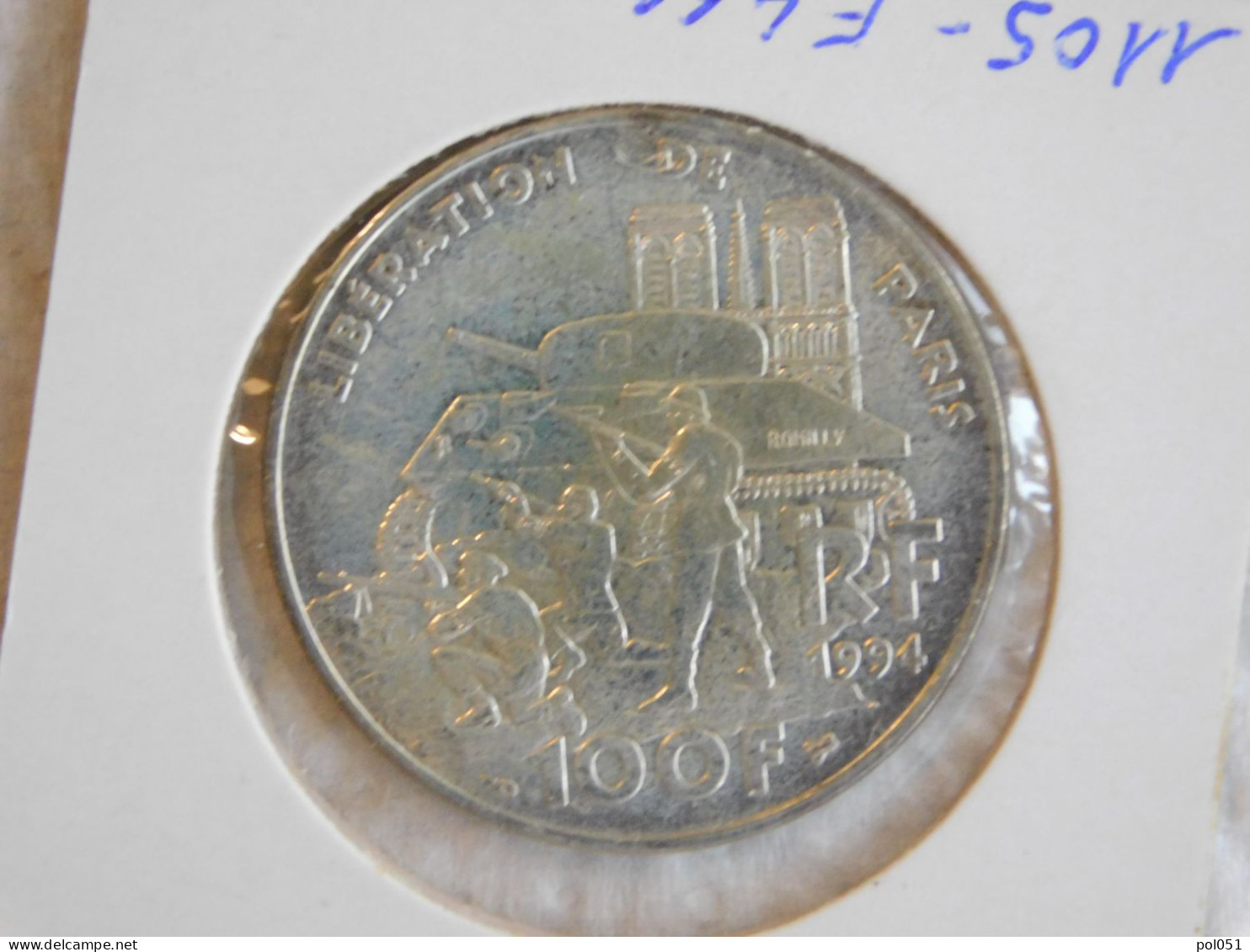France 100 Francs 1994 FDC LIBÉRATION DE PARIS (1105) Argent Silver - 100 Francs