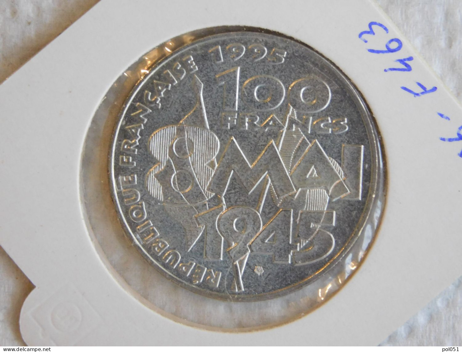 France 100 Francs 1995 FDC 8 MAI 1945 (1106) Argent Silver - 100 Francs