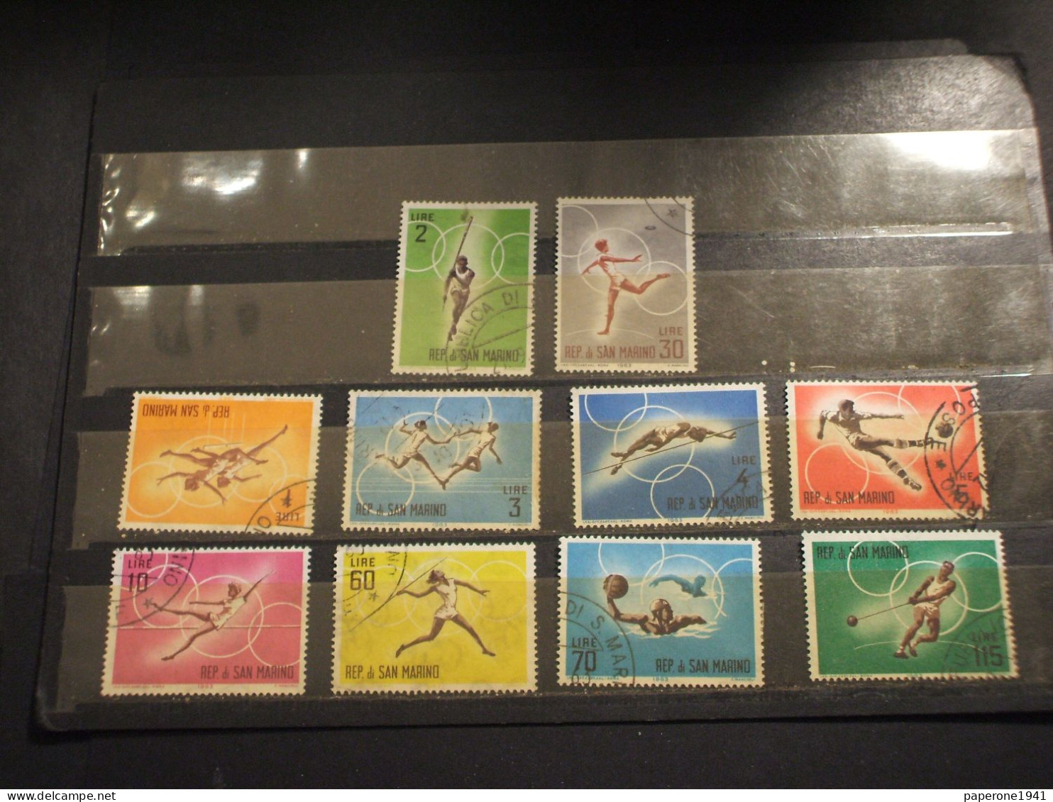 SAN MARINO - 1963 PRE OLIMPICA 10 VALORI - TIMBRATI/USED - Used Stamps