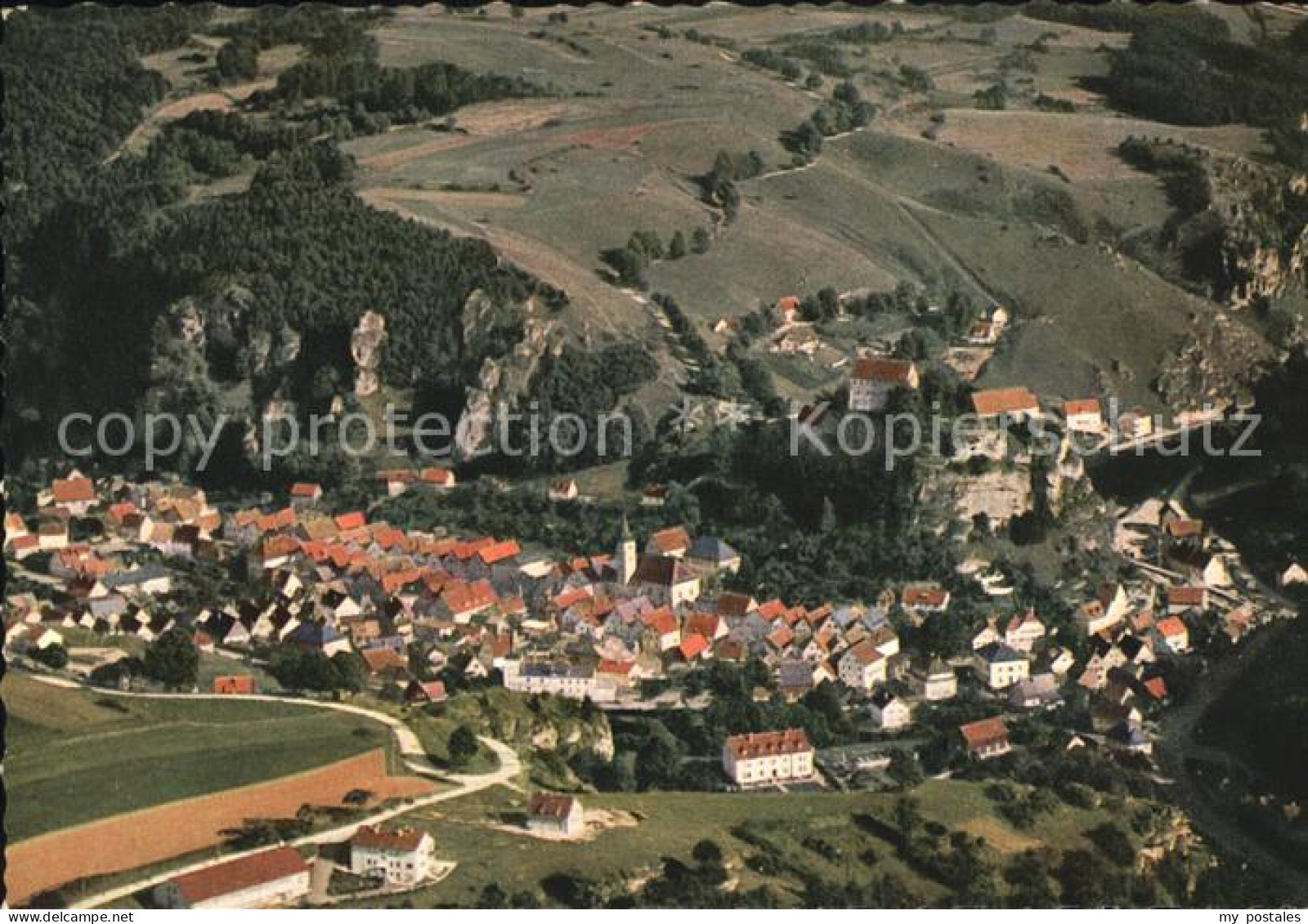 72443811 Pottenstein Oberfranken Fliegeraufnahme Schuettersmuehle - Pottenstein