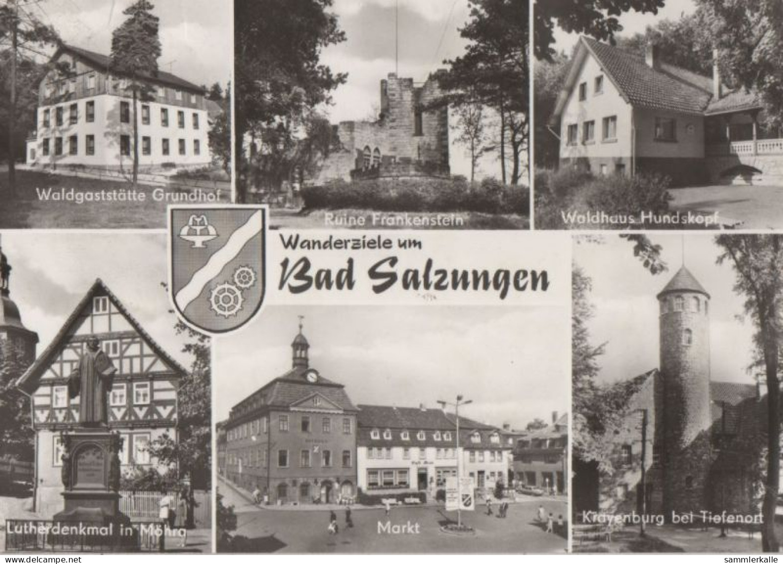 77254 - Bad Salzungen - U.a. Waldgaststätte Grundhof - 1986 - Bad Salzungen