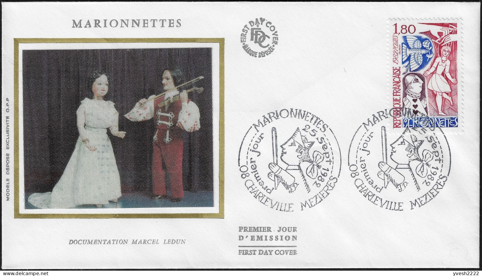 France 1982 Y&T 2235. FDC. Marionnettes - Marionetten
