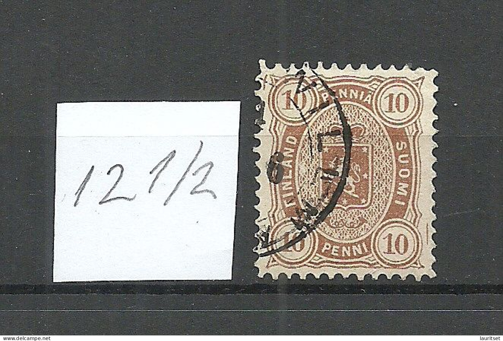 FINLAND FINNLAND 1881/1882 Michel 15 B Y (perf 12 1/2) O - Usati