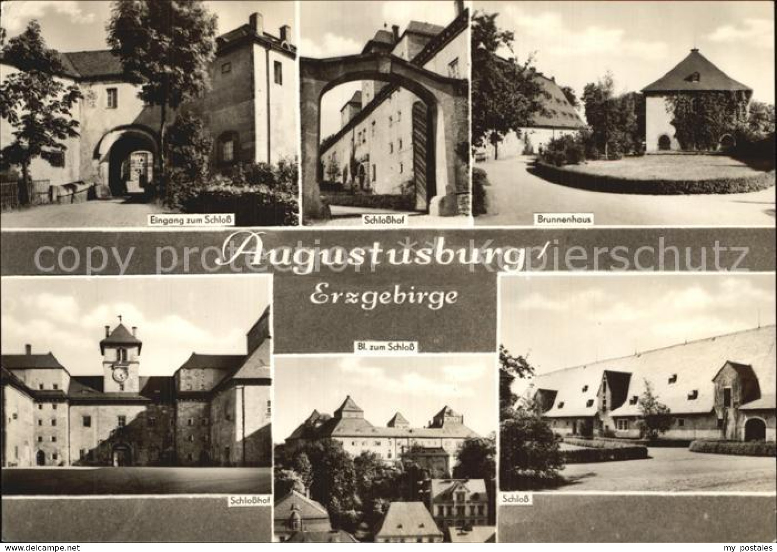 72442617 Augustusburg Brunnenhaus Schlosshof  Augustusburg - Augustusburg
