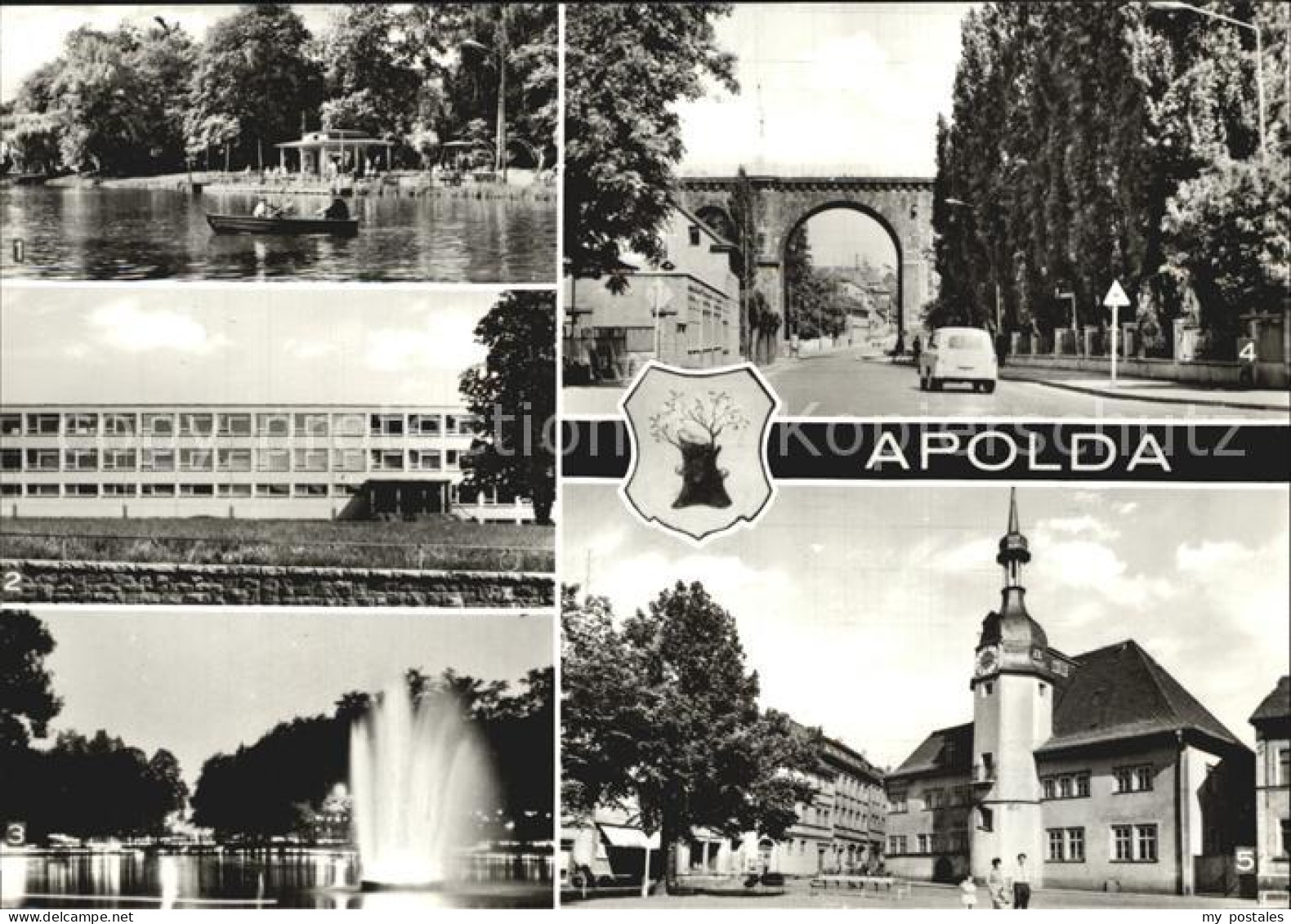 72442593 Apolda Lohteich Polytechnische Oberschule Rathaus  Apolda - Apolda