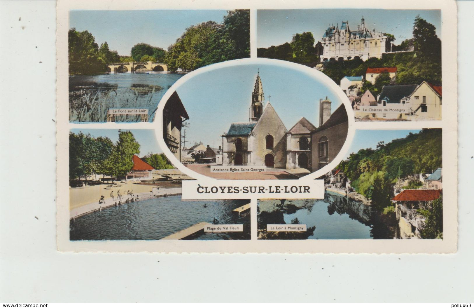 CPSM CLOYES-SUR-LE-LOIR (28) MULTIVUES - Cloyes-sur-le-Loir