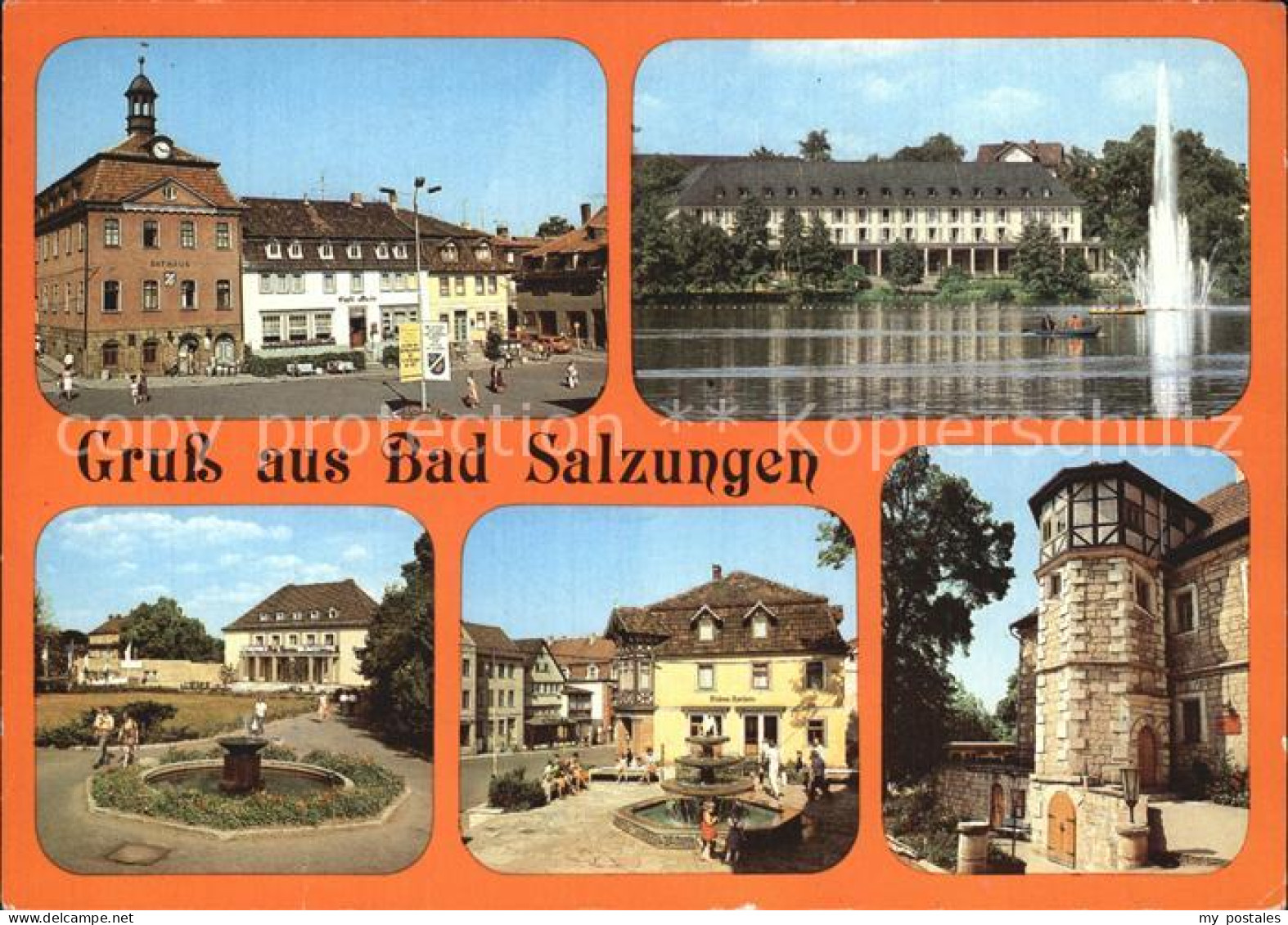 72406727 Bad Salzungen Rathaus Markt Kurhaus Burgsee Park Theater Goethepark Mar - Bad Salzungen