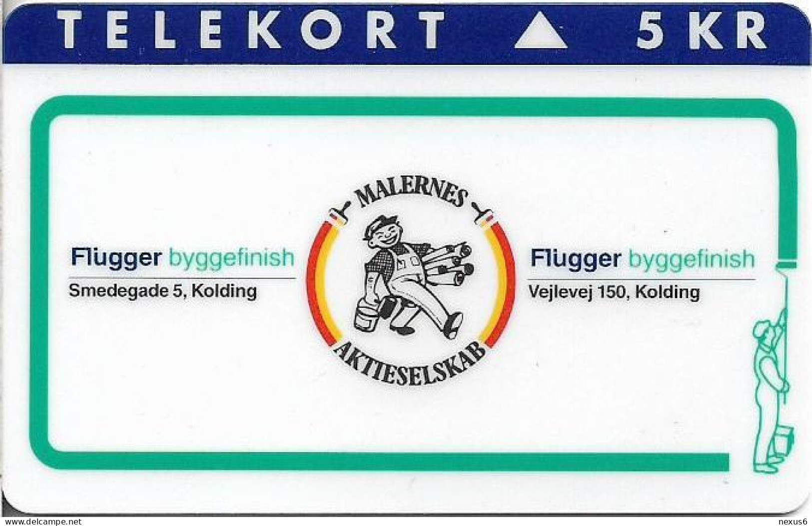 Denmark - Jydsk - The Painters Company - TDJP040 - 03.1995, 1.000ex, (Serial 2356) 5kr, Used - Denemarken