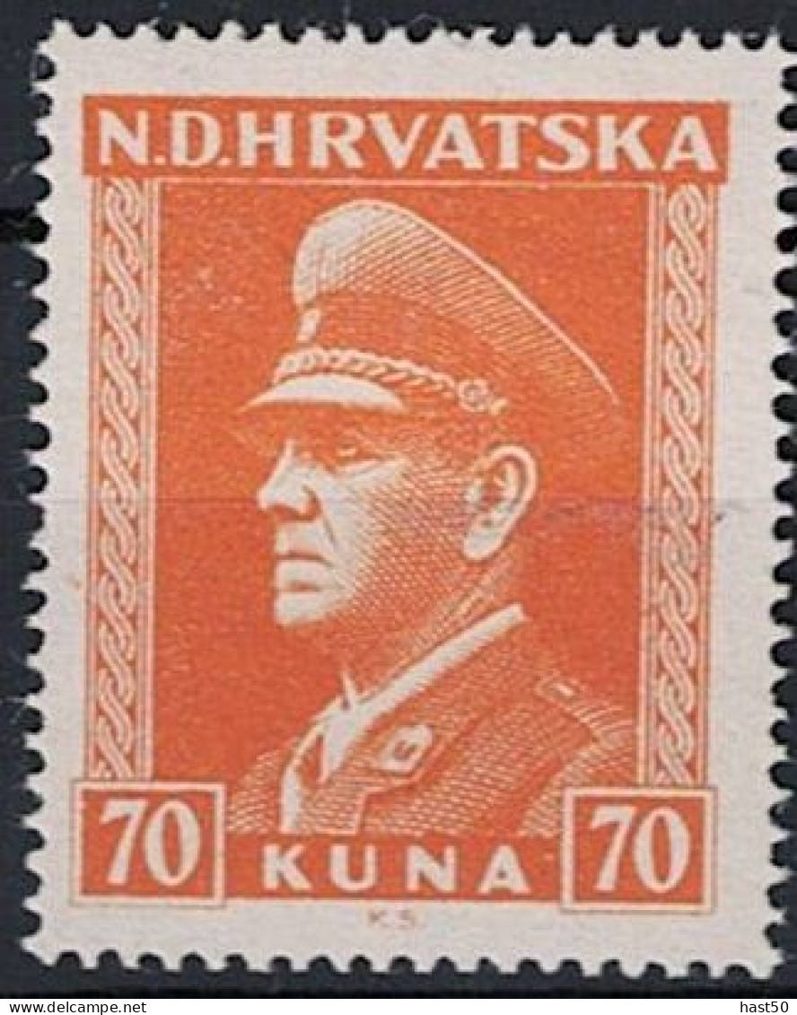 Kroatien Croatia Croatie - Präsident Pavelič (MiNr: 146) 1943 - Postfrisch ** MNH - Kroatien