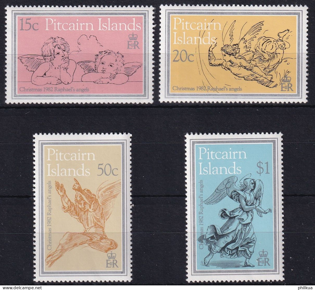 MiNr. 222 - 225 Pitcairn 1982, 19. Okt. Weihnachten - Postfrisch/**/MNH - Pitcairninsel