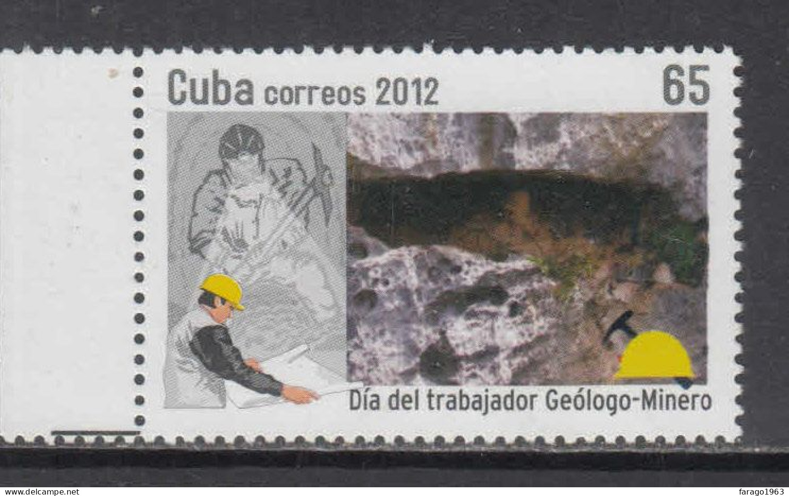2012 Cuba Miners' Day Mining Geology MNH - Ongebruikt
