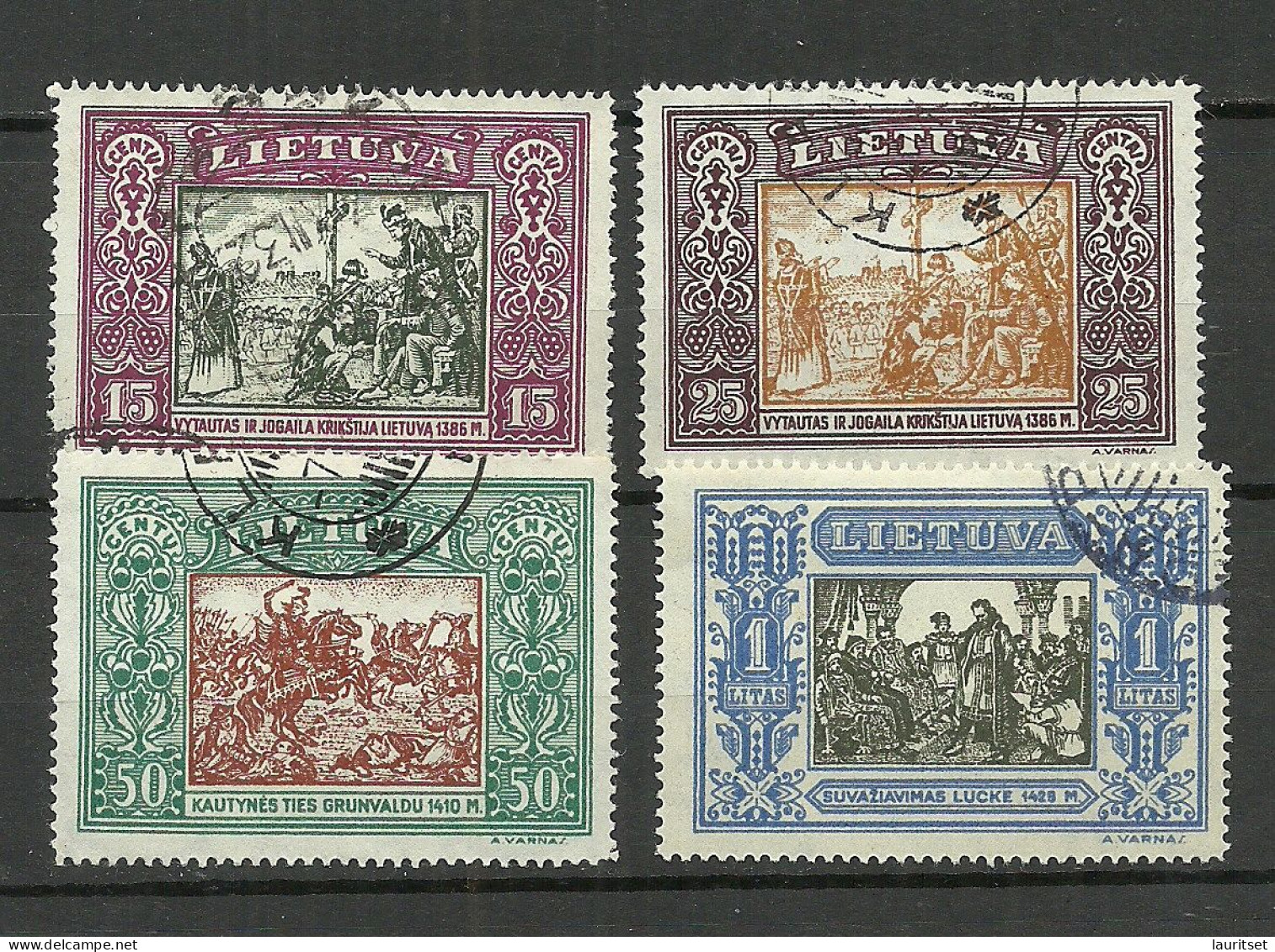 LITAUEN Lithuania 1932 Michel 334 - 336 A & 338 A O - Litauen