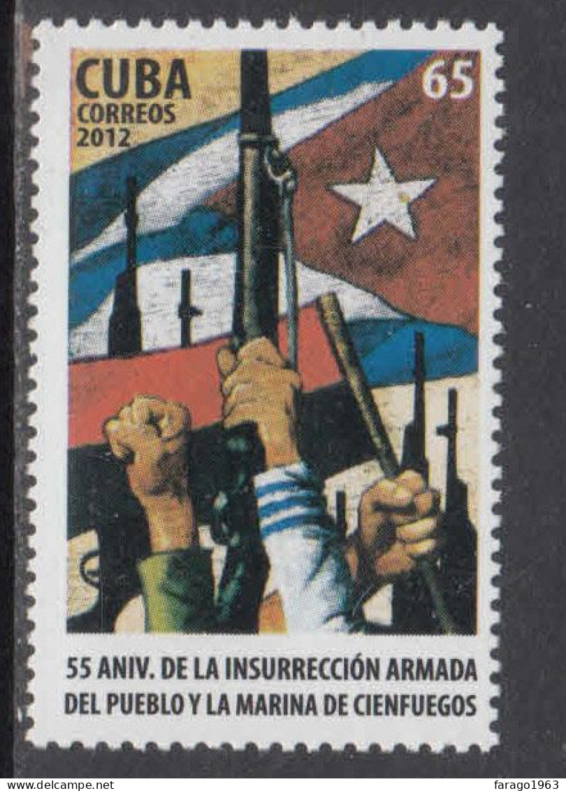2012 Cuba Military Insurrection Anniversary Complete Set Of 1 MNH - Unused Stamps