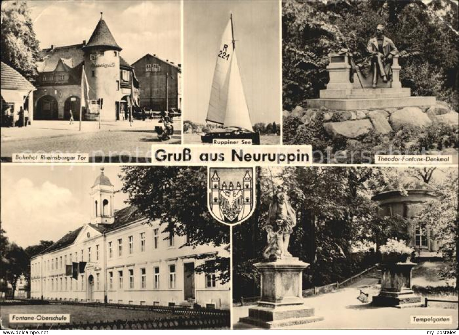 72405923 Neuruppin Bahnhof Rheinsberger Tor Tempelgarten Ruppiner-See Fontane-De - Neuruppin