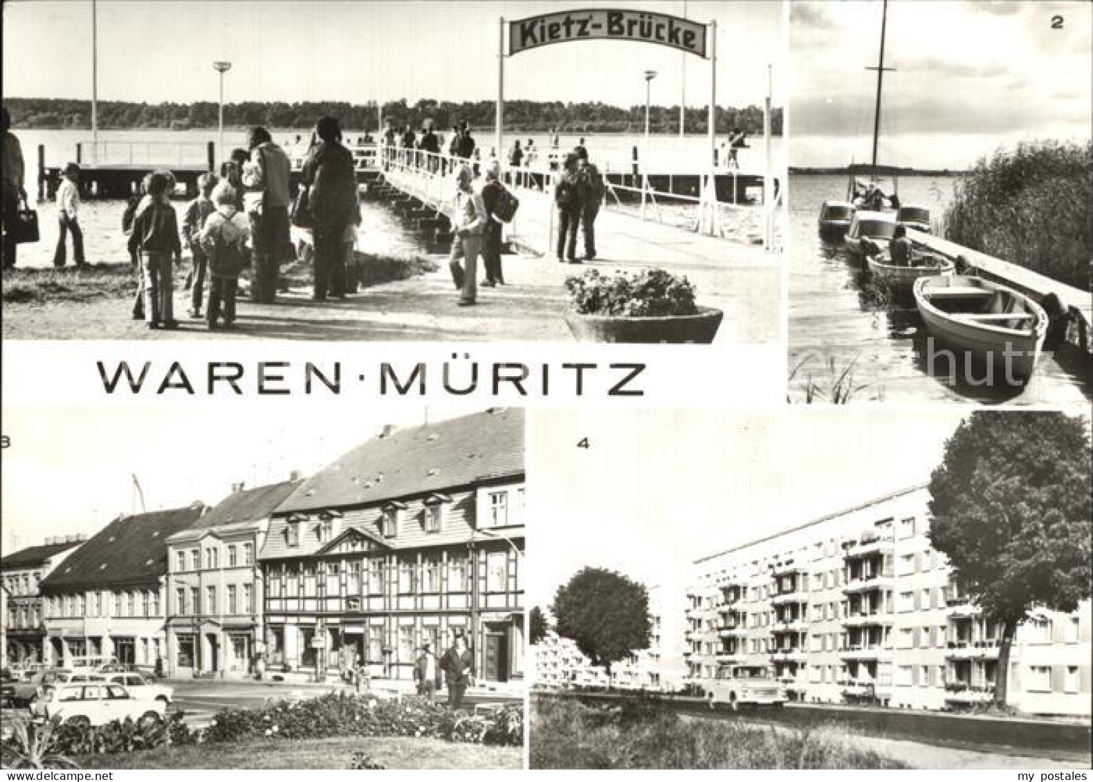 72405900 Waren Mueritz Kietz-Bruecke Mueritz Marktplatz Waren - Waren (Mueritz)