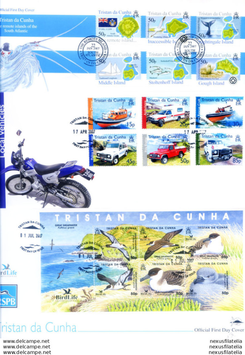 Annata Completa 2007. FDC. - Tristan Da Cunha