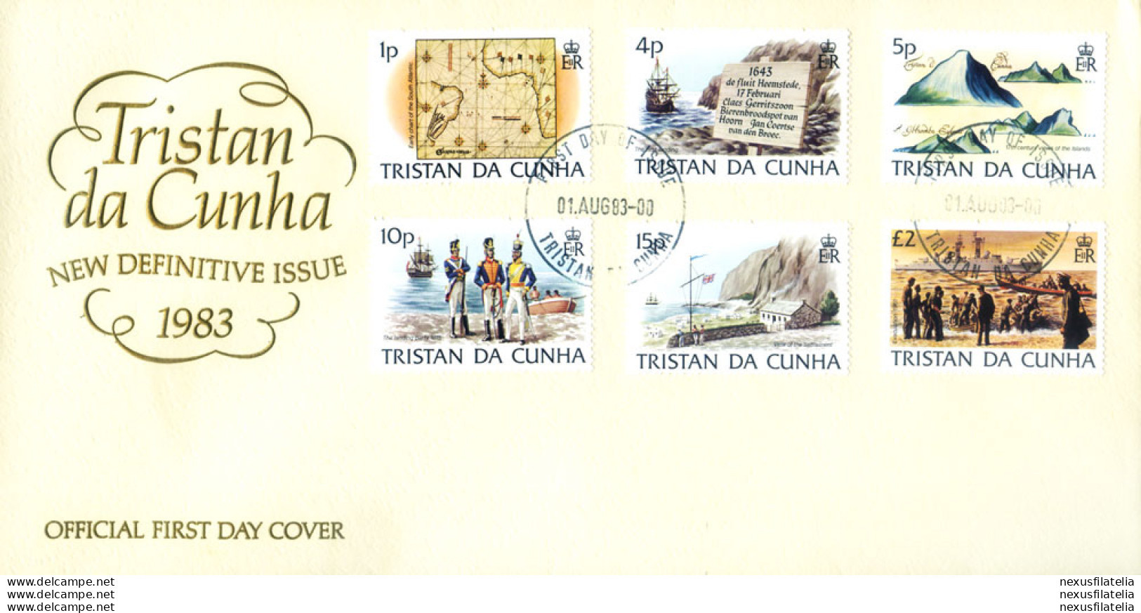 Definitiva. Storia Locale 1983. 2 FDC. - Tristan Da Cunha