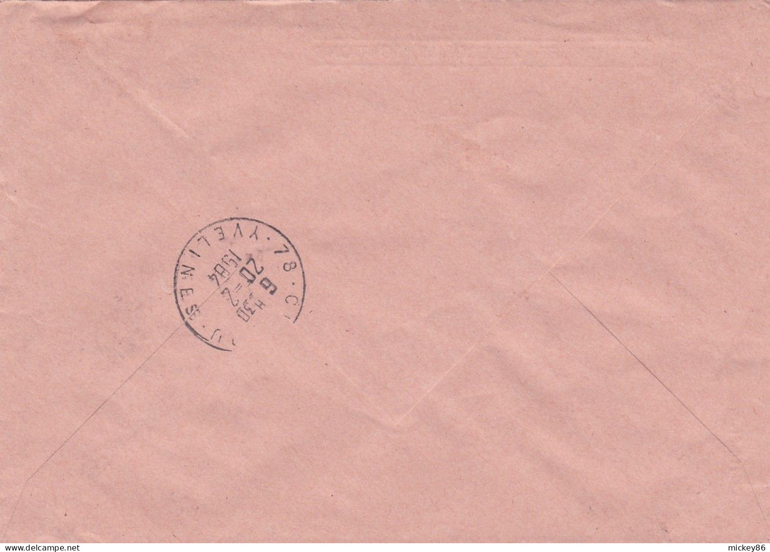 BENIN-1984-Lettre Recommandée En Franchise Postale De COTONOU R.P  Pour CHATOU-78 (France)....Beau Cachet - Benin - Dahomey (1960-...)
