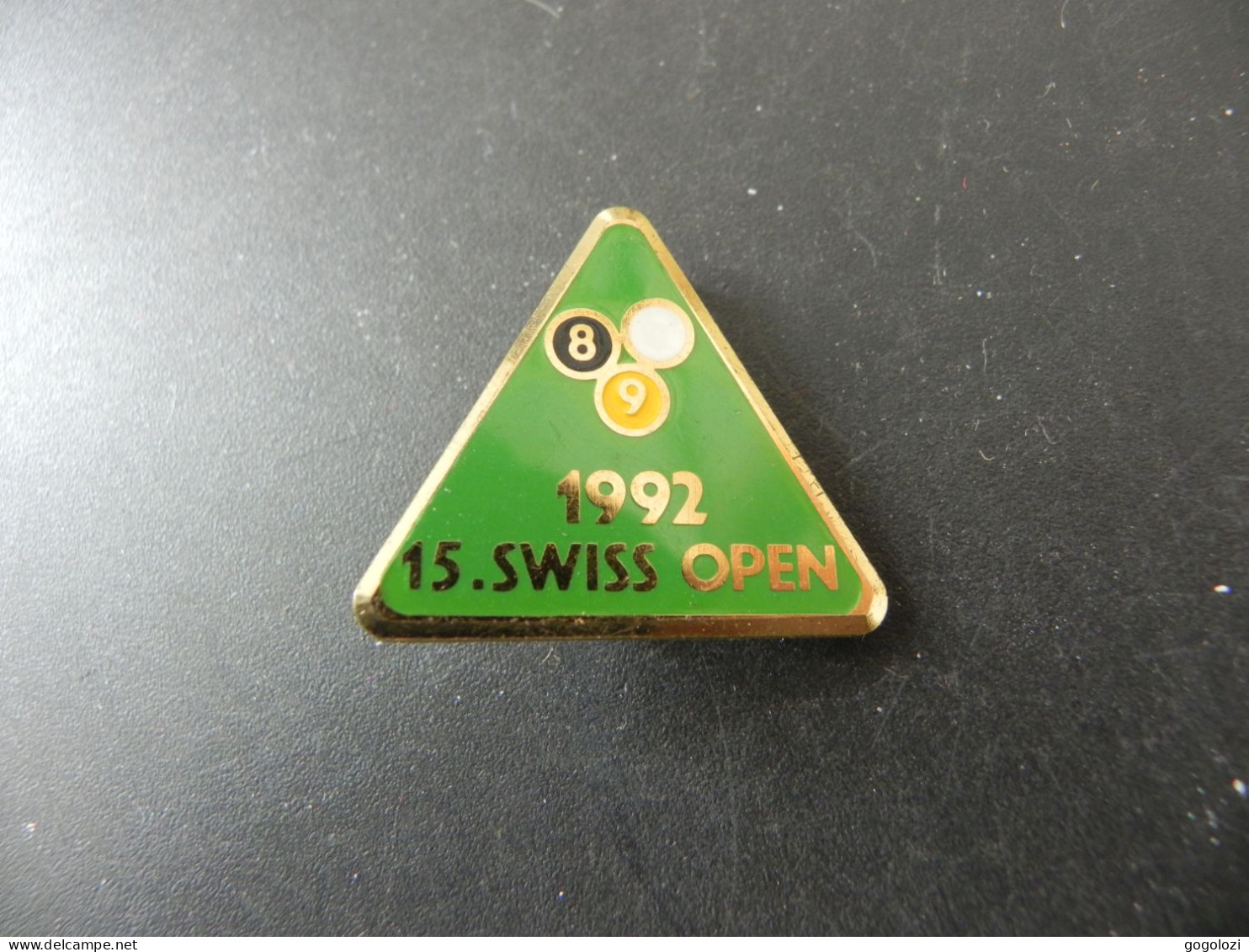 Old Badge Schweiz Suisse Svizzera Switzerland - Billard 15. Swiss Open 1992 - Sin Clasificación