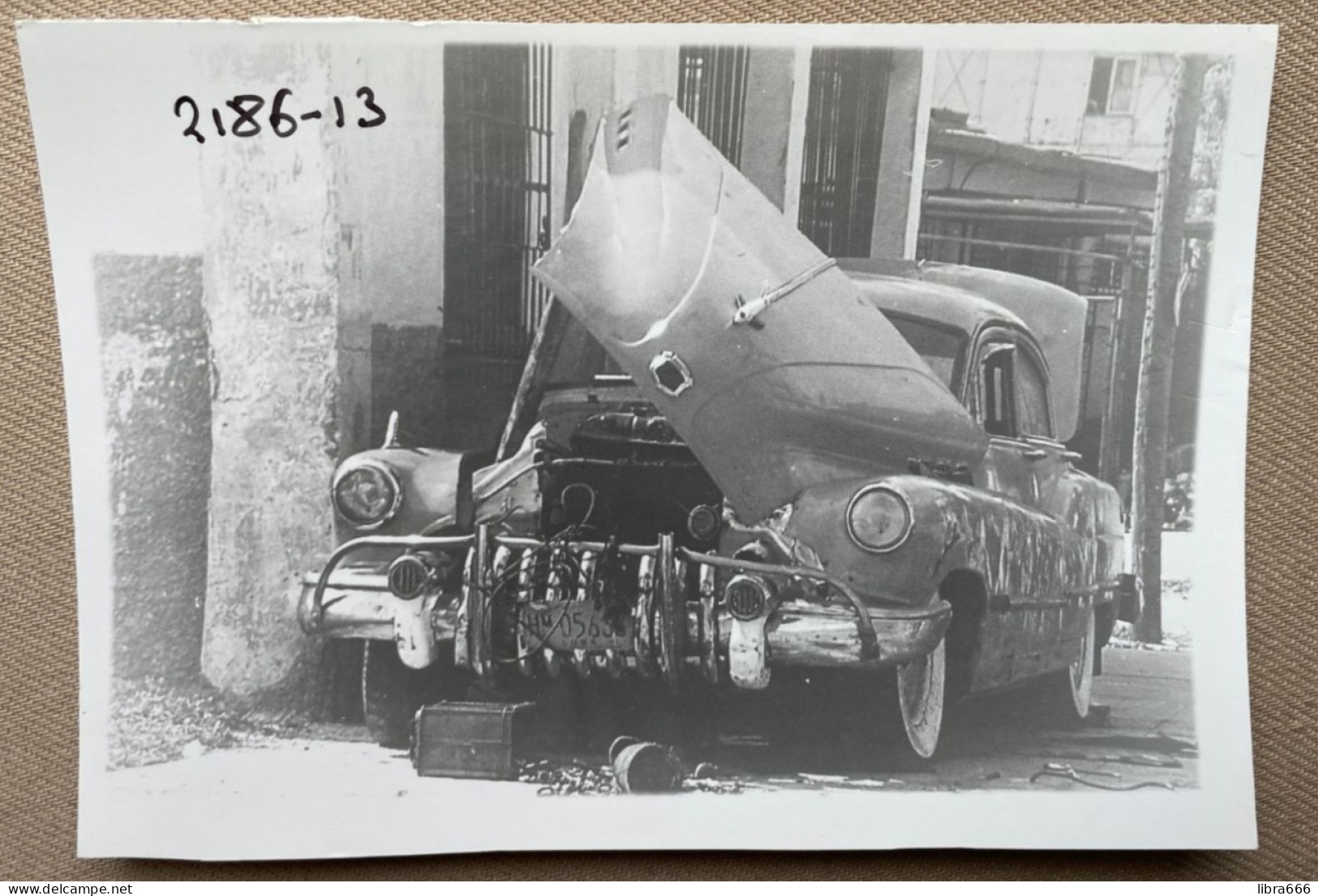 BUICK Roadmaster (CUBA License Plate) - 15 X 10 Cm. (REPRO PHOTO !  Voir Description, See Description) ! - Coches