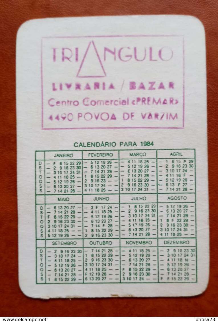 Calendrier De Poche, Portugal 1984 - Tamaño Grande : 1981-90