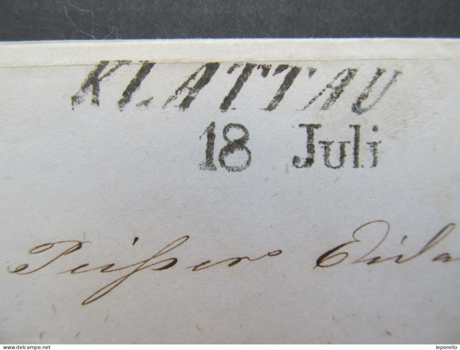 BRIEF Klattau Klatovy - Linz 1847 Böhmen  // P3704 - ...-1850 Préphilatélie