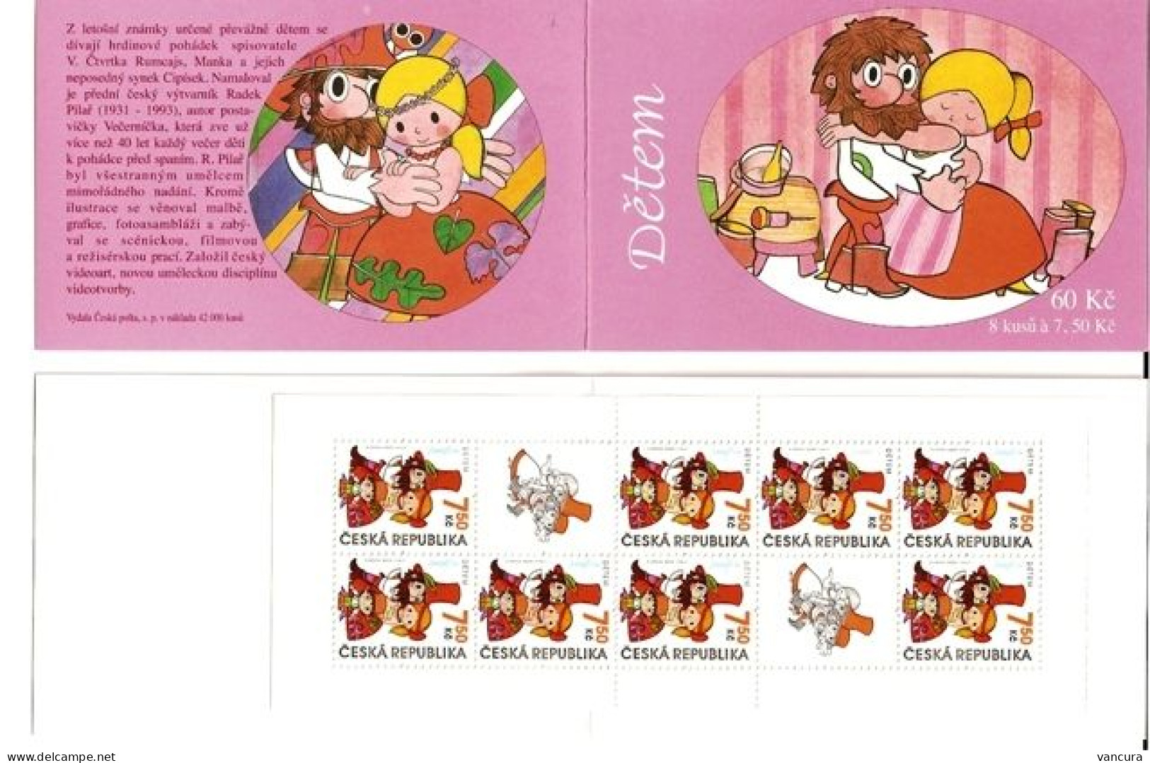 Booklet 475 Czech Republic For Children Rumcajs Book And Cartoon 2006 - Unused Stamps