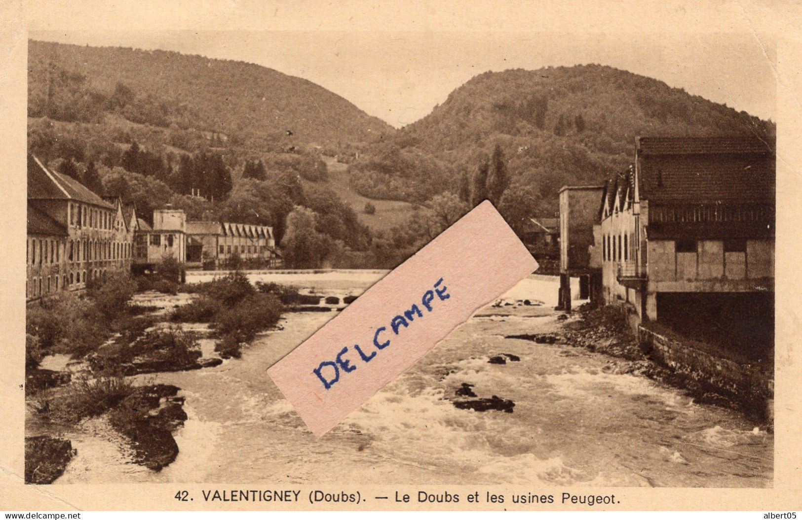 25 - Valentigney - Le Doubs Et Les Usines Peugeot - Valentigney