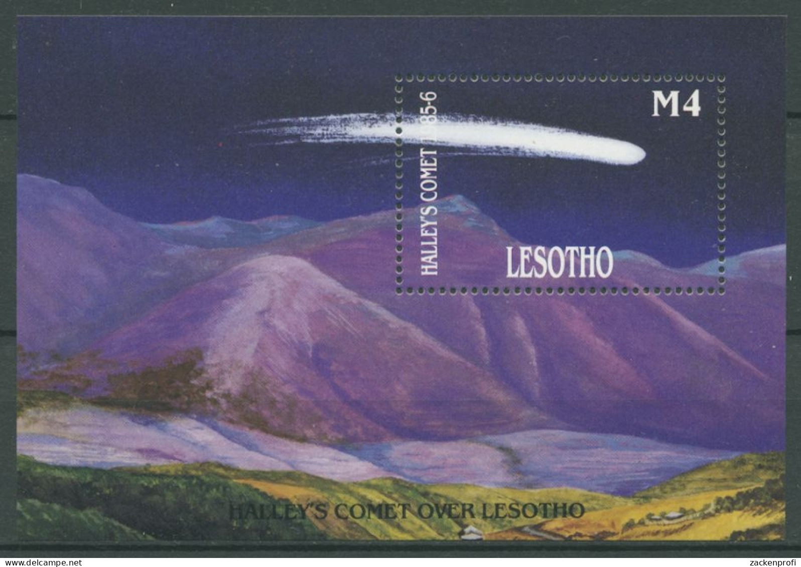 Lesotho 1986 Halleyscher Komet Block 32 Postfrisch (C27188) - Lesotho (1966-...)