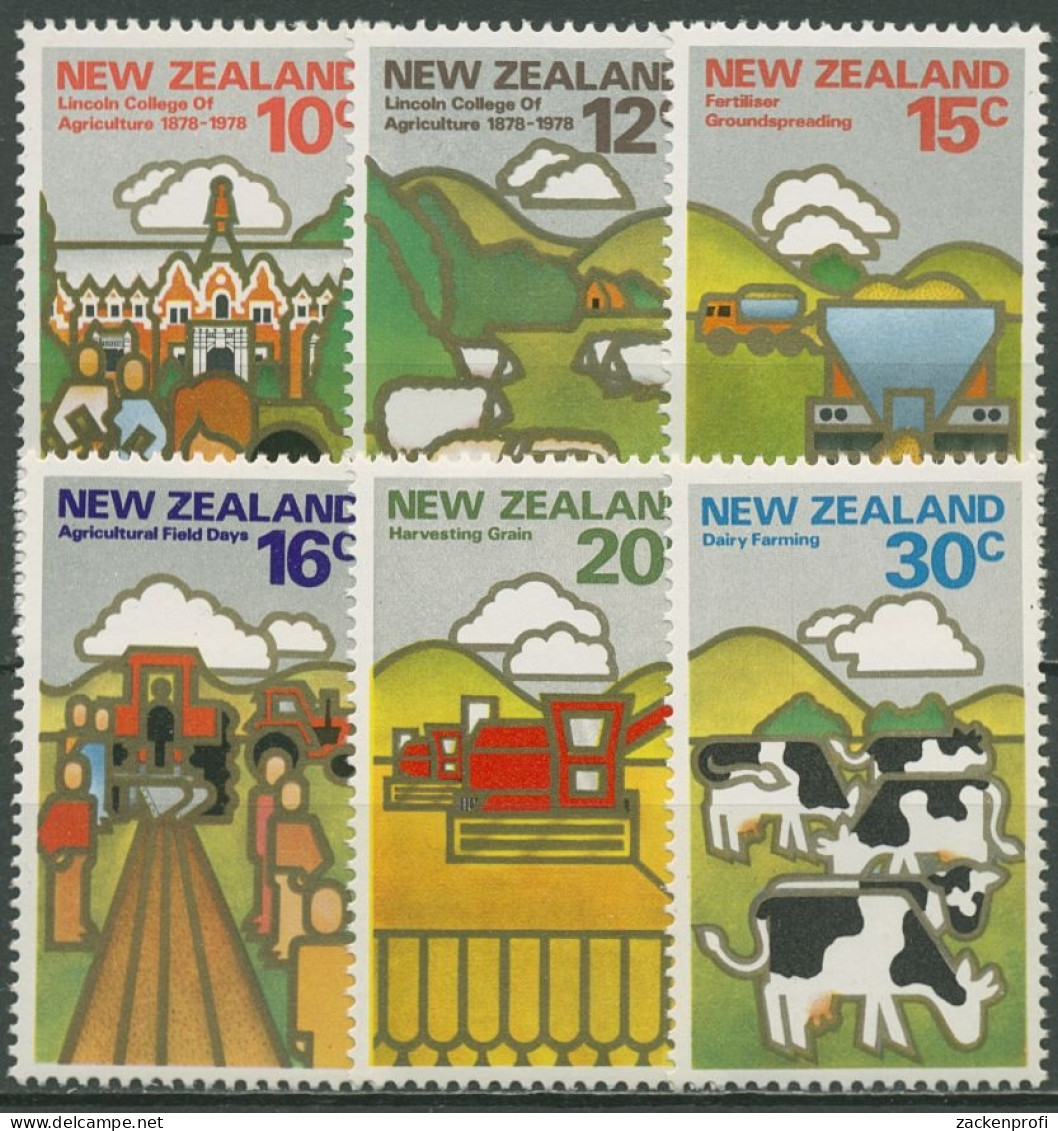 Neuseeland 1978 Landwirtschaftliche Hochschule Getreide Kühe 740/45 Postfrisch - Ungebraucht