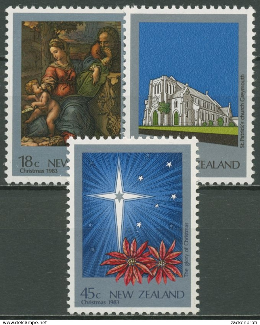 Neuseeland 1983 Weihnachten Stern Kirche Gemälde 881/83 Postfrisch - Ongebruikt
