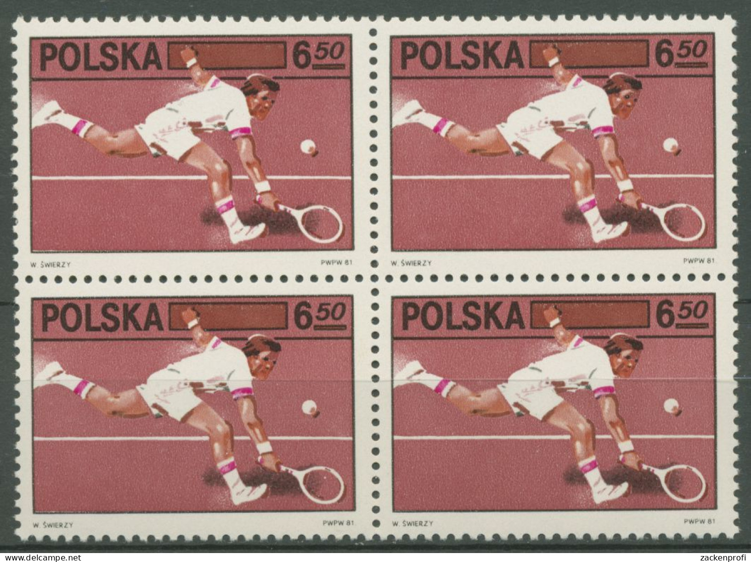 Polen 1981 Tennis 2756 4er-Block Postfrisch - Ungebraucht