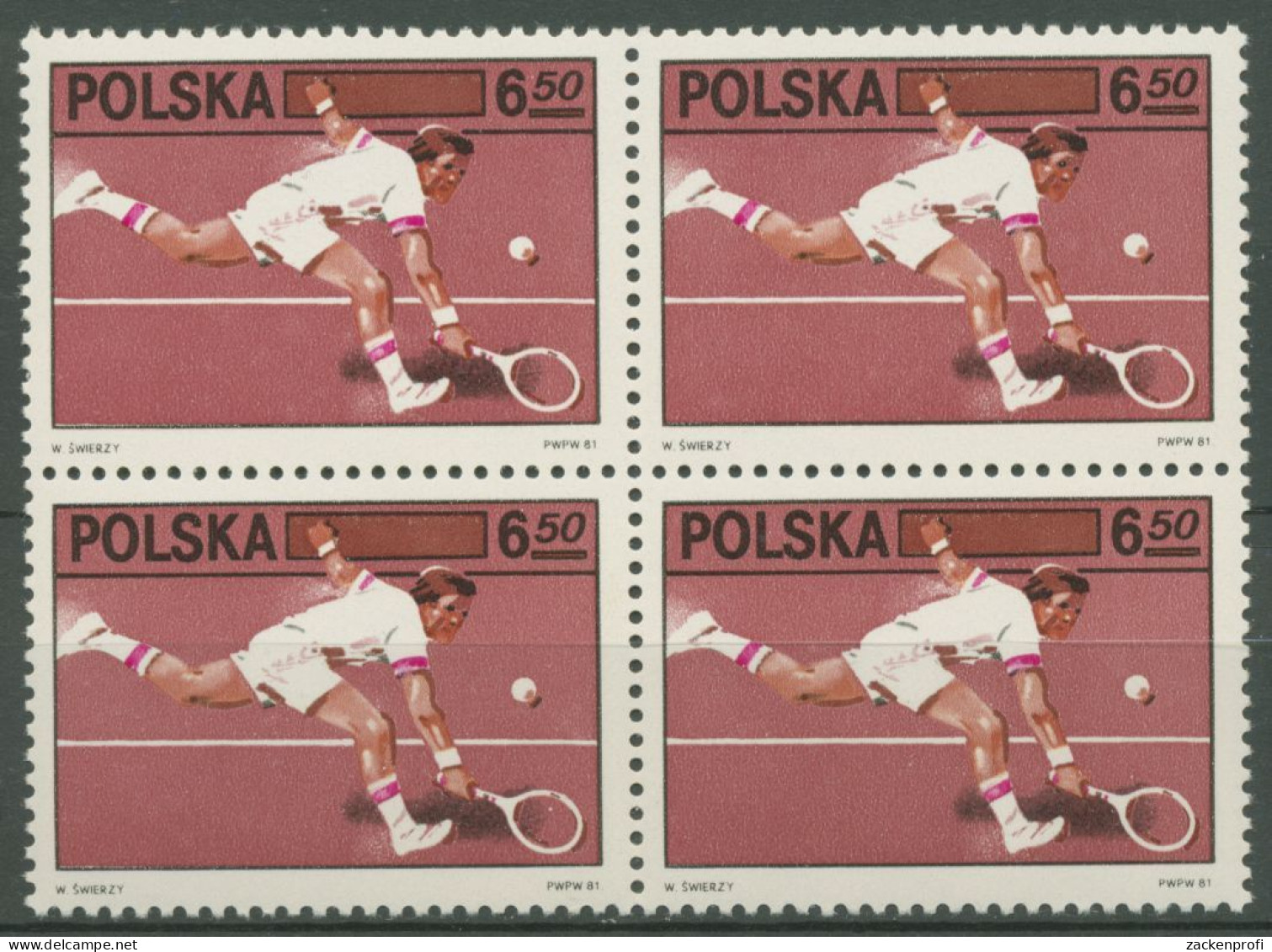 Polen 1981 Tennis 2756 4er-Block Postfrisch - Ongebruikt