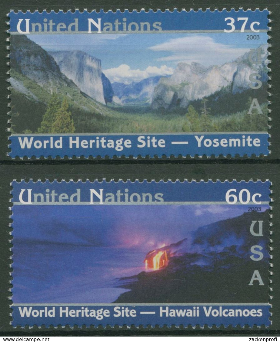 UNO New York 2003 UNESCO USA Nationalparks 932/33 Postfrisch - Ungebraucht