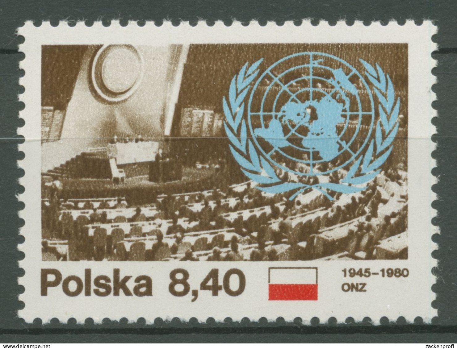 Polen 1980 35 Jahre Vereinte Nationen UNO 2713 Postfrisch - Nuevos