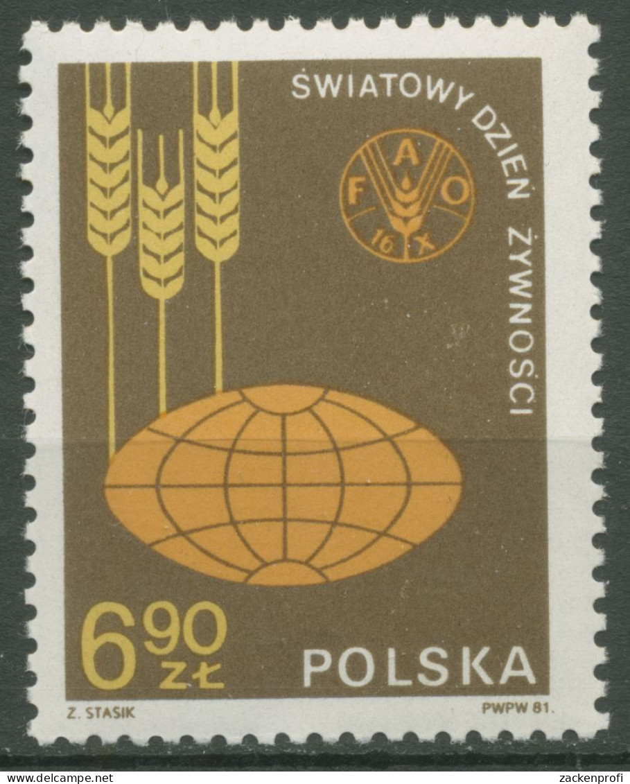 Polen 1981 Welternährungstag FAO Getreideähren 2776 Postfrisch - Ongebruikt
