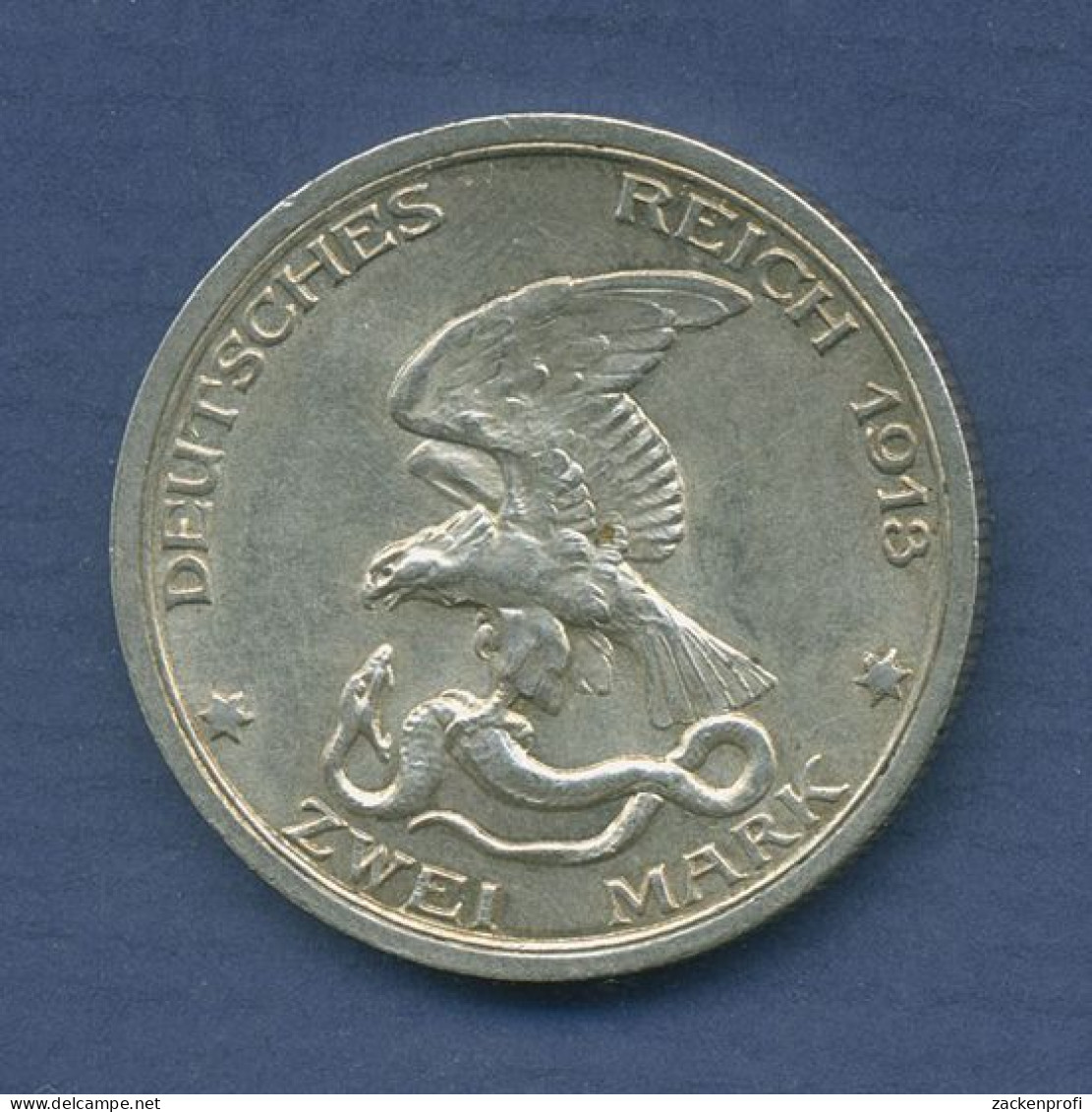 Preußen 2 Mark 1913 A, 100 Jahre Befreiungskriege, J 109 Vz (m6573) - 2, 3 & 5 Mark Silber