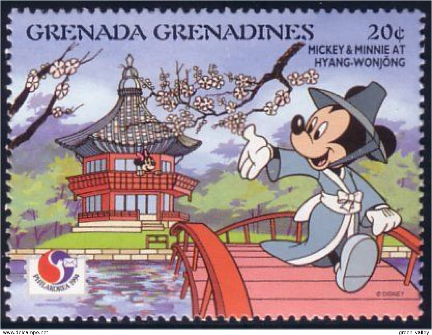 462 Grenada Disney Mickey Japan Garden Jardin Japonais MNH ** Neuf SC (GRG-45d) - Otros & Sin Clasificación