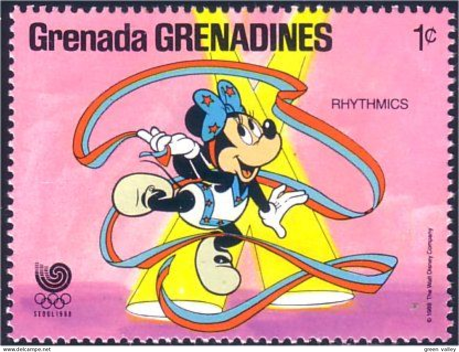 462 Grenada Disney Minnie Rythmics Gymnastique Rythmique MNH ** Neuf SC (GRG-15c) - Ete 1988: Séoul