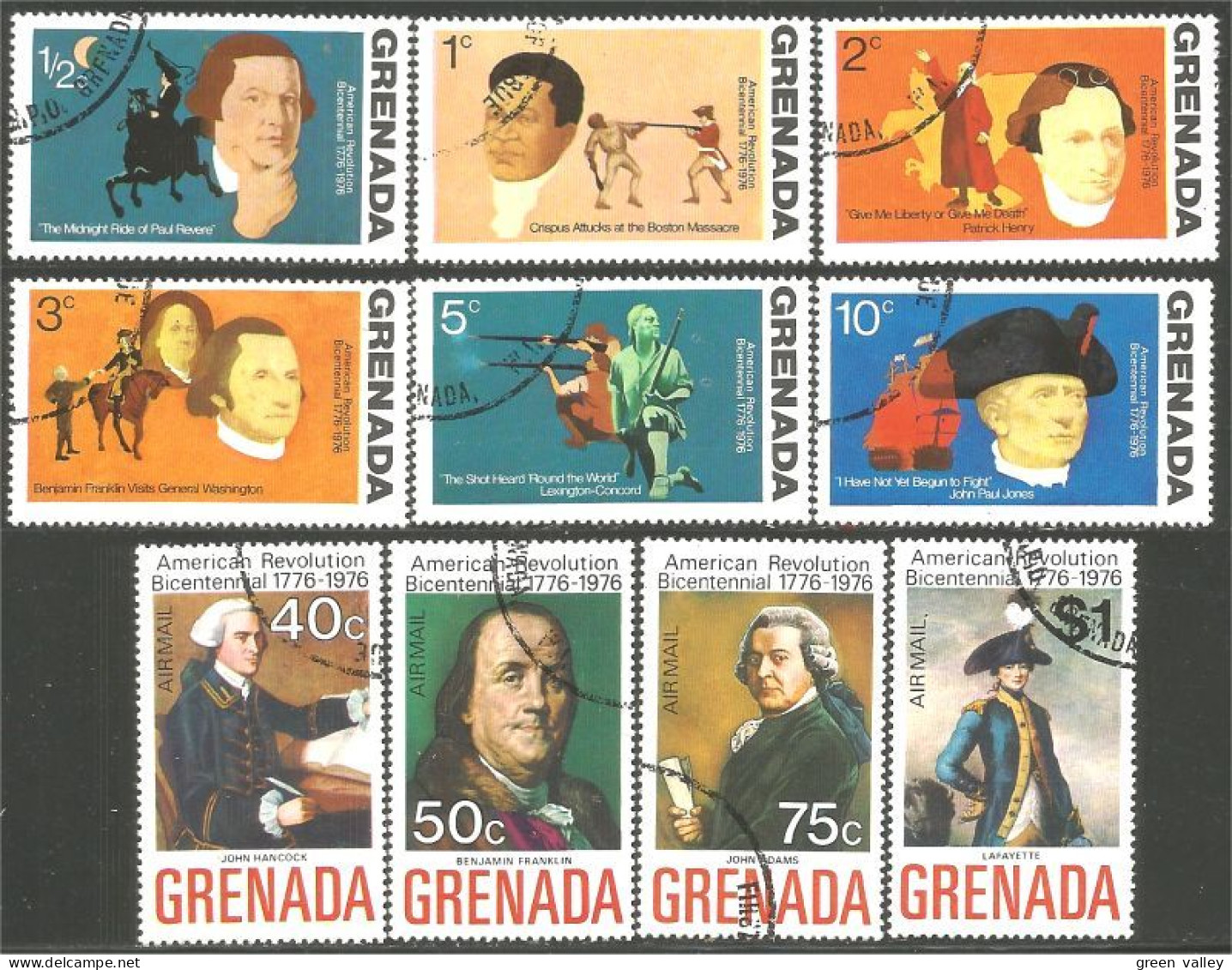 460 Grenada American Bicentennial (GRE-180) - Us Independence