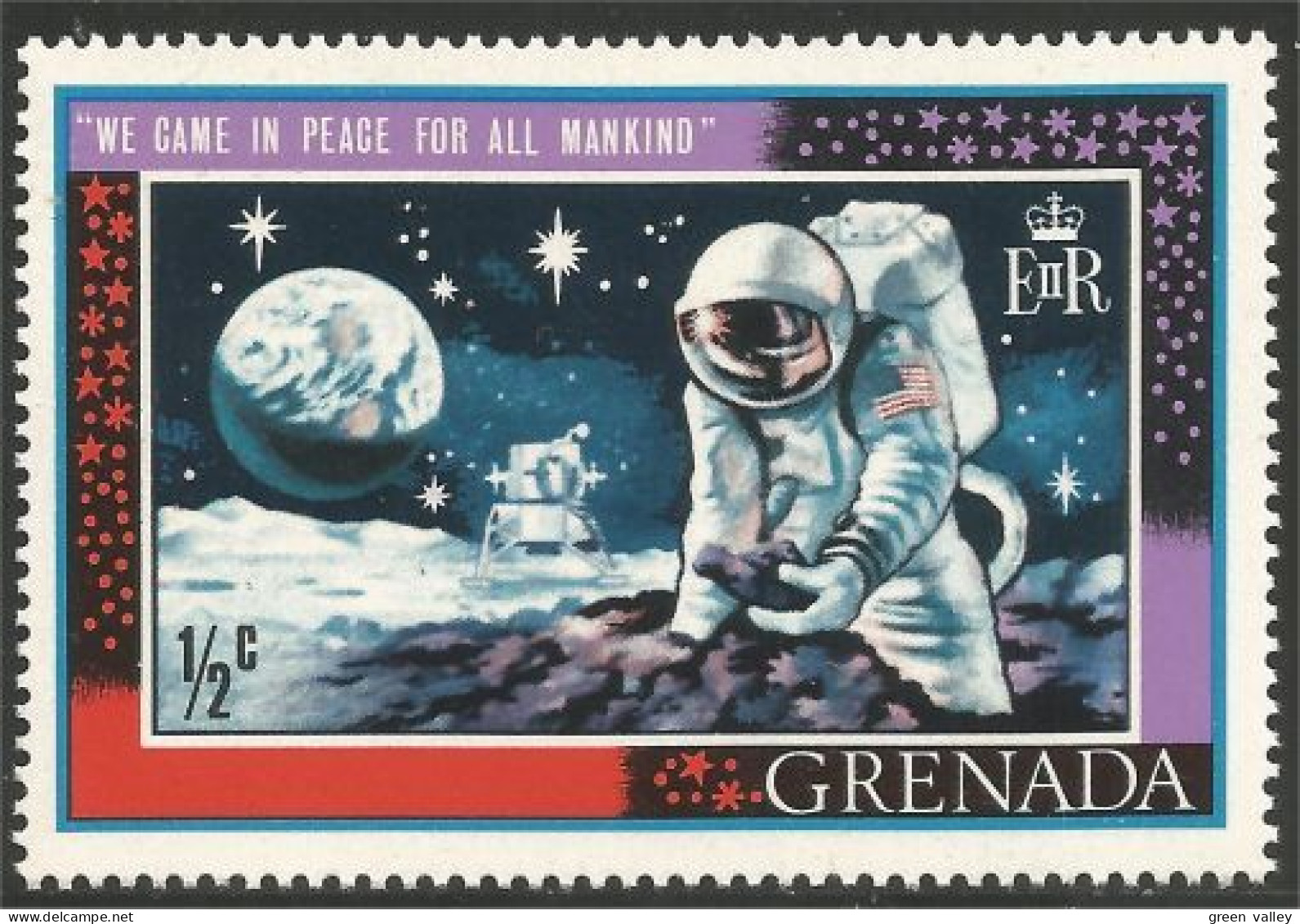 460 Grenada Espace Apollo 11 XI MNH ** Neuf SC (GRE-170) - América Del Norte