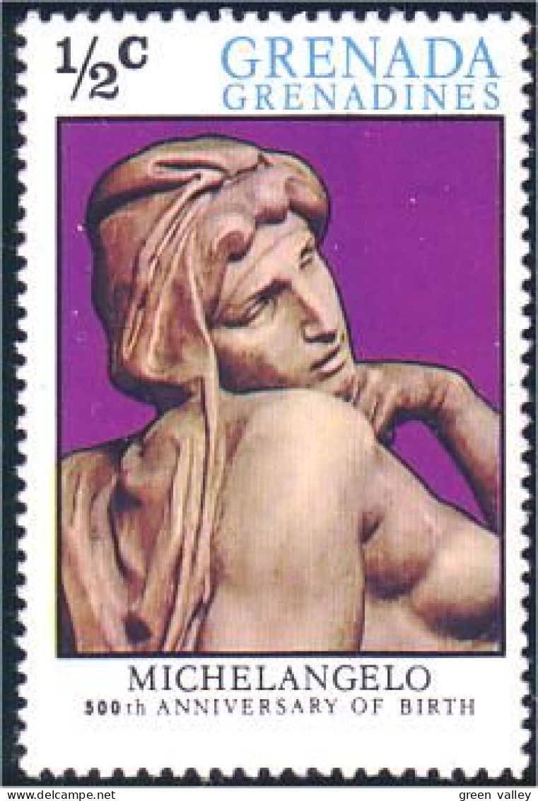 460 Grenada Michelangelo MNH ** Neuf SC (GRE-12b) - Skulpturen