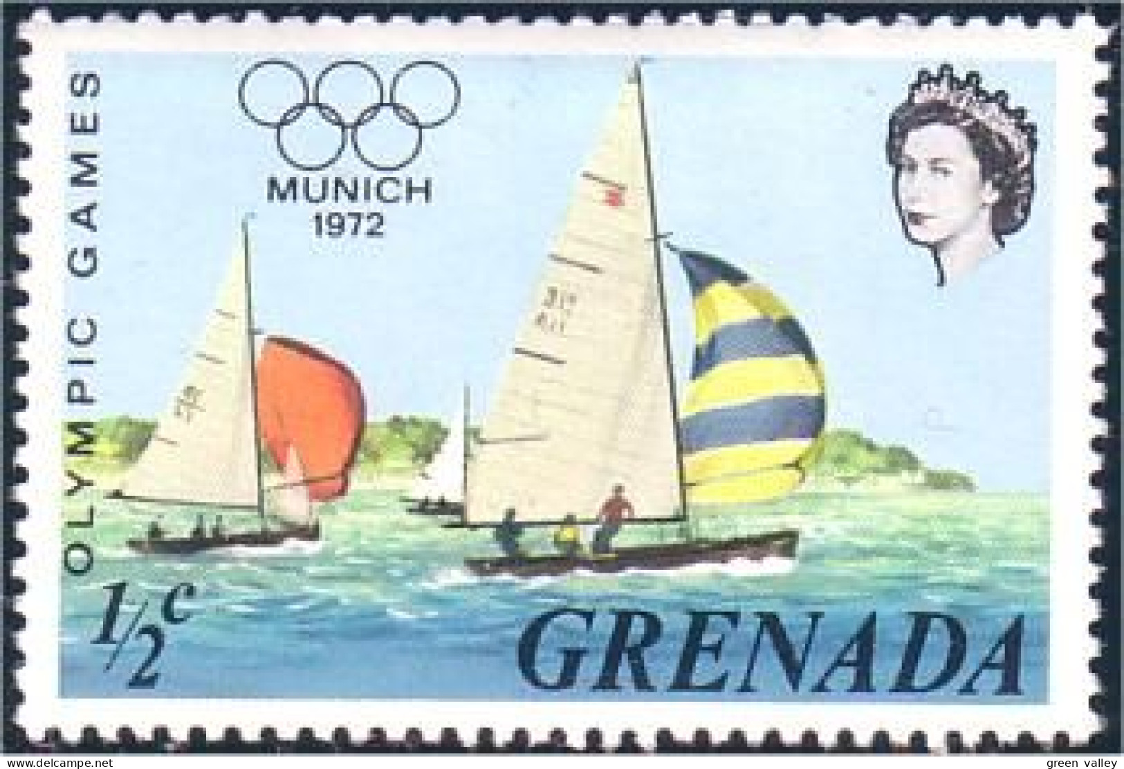 460 Grenada Munich 72 Voilier Sailing Ship MNH ** Neuf SC (GRE-3a) - Grenade (...-1974)